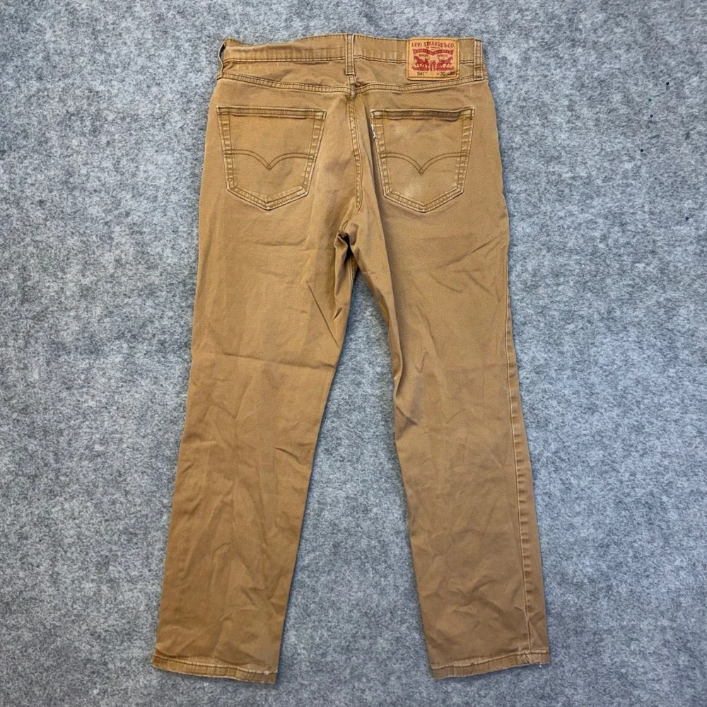 Lot of 3 Levi's 541 502 Tapered Jeans Men's 30x30 Blue Brown Work Pants Denim